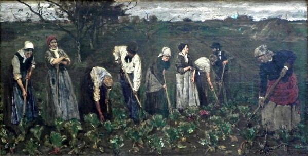 Liebermann Arbeiter Rübenfeld by Max Liebermann